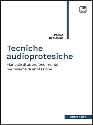 cover image of Tecniche audioprotesiche